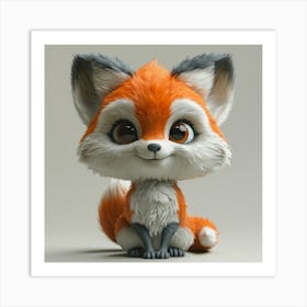 Cute Fox 10 Art Print