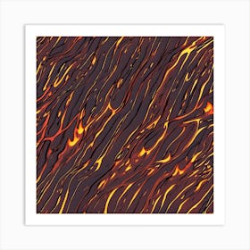 Lava Texture 6 Art Print