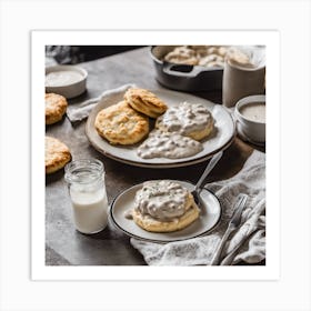 Biscuits And Gravy Art Print