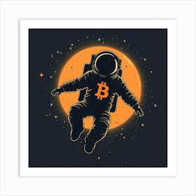 Bitcoin Astronaut Art Print