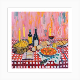 Bella Tavola Trattoria Italian Food Kitchen Art Print