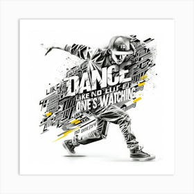 Down And Boogie - Dancing Kid Art Print