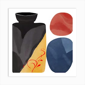 1000013582 beautiful vase and stones  Art Print