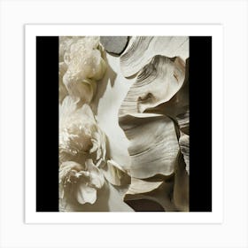 White Flowers Art Print