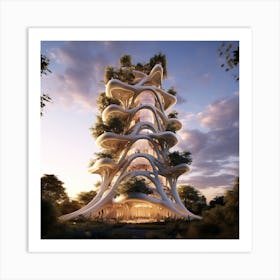 Tree Tower Art Print