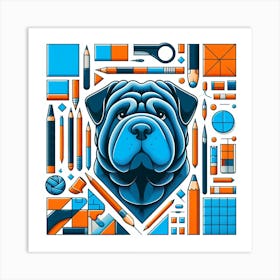 Shar-Pei 9 Art Print