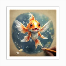 Goldfish 12 Art Print