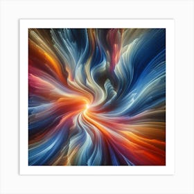 Abstract Waves: Creating Fluid Forms with Intentional Camera Movement 3 Art Print