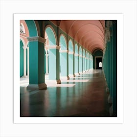 Hallway Stock Videos & Royalty-Free Footage 6 Art Print