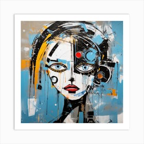 Robot Girl Art Print