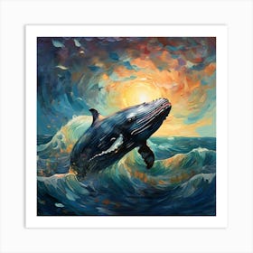 Humpback Whale Art Print