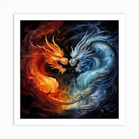 Dragons 4 Art Print