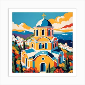 GREEK ORTHODOX CHURCH Art Print