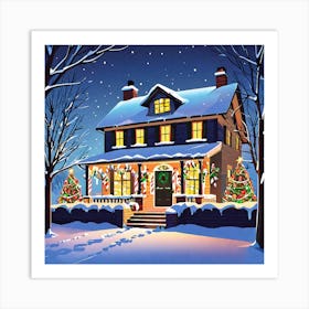 Christmas House 28 Art Print