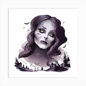 Spooky Witch Art Print