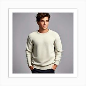 Man In A Sweater 5 Art Print