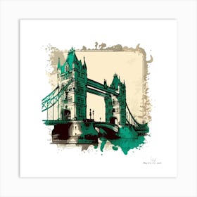 Tower Bridge London.A fine artistic print that decorates the place.5 Art Print