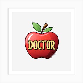 Doctor Apple Art Print