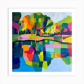 Abstract Park Collection Buen Retiro Park Buenos Aires 3 Art Print