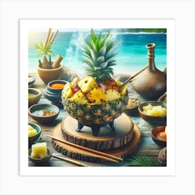 Hawaiian Pineapple Art Print