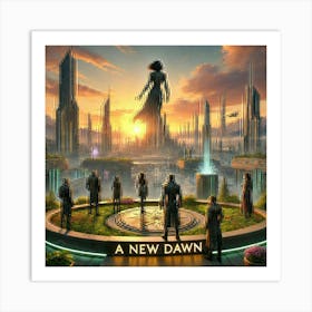 A Serene And Uplifting Sci Fi Scene Titled A New Art Print