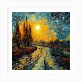 Starry Night 37 Art Print