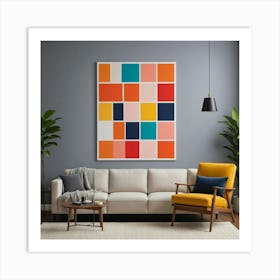 Abstract Squares 8 Art Print