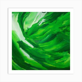 Green Wind Art Print