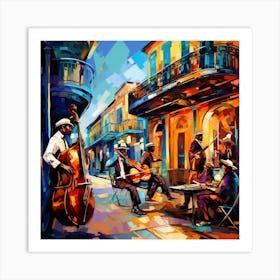 New Orleans Street Musicians Art Print