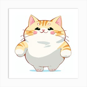 Sticker series: Chubcat Art Print