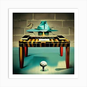 Hat And A Ball Art Print