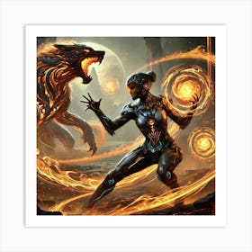 Kaida Flame Manipulation Art Print