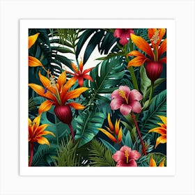 Default Tropical Flora Art 3 Art Print