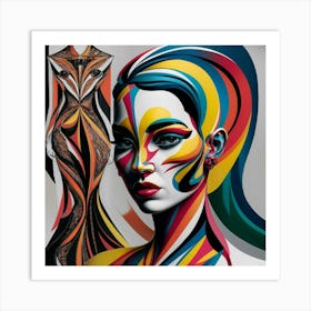 A Captivating Abstract Art Piece Featuring A Styli Tiagtdufrg2aedc0ftbbia Yuzaxinyslq4vrsmbbyiow Art Print