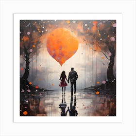 Love Rain 3 Art Print