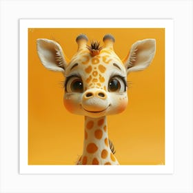 Cute Giraffe 15 Art Print