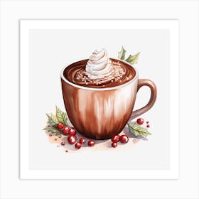 Hot Chocolate With Whipped Cream 15 Art Print