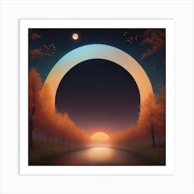 Harvest Moon Dreamscape 9 Art Print