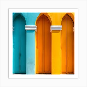 Colorful Doors Art Print