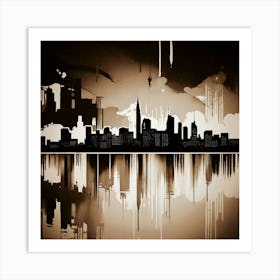 New York City Skyline 77 Art Print