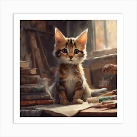 Kitty Cat Art Print