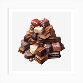 Chocolates 4 Art Print