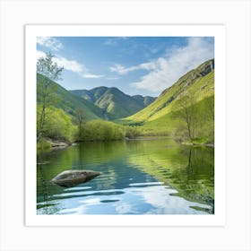 Scotland Lake Art Print