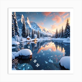 Winter Landscape Art Print