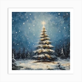 Festive Pine Palette Art Print