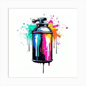 Design Pop Culture Inspired Spray Paint Póster