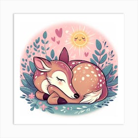 Cute Fawn 1 Art Print