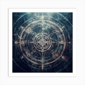 Mystical Compass Art Print