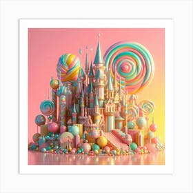 Lollipop Castle Art Print