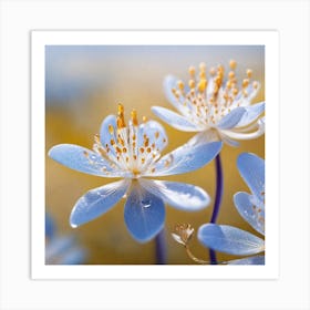 Blue Flowers Art Print